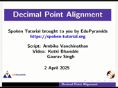 Decimal Point Alignment - thumb