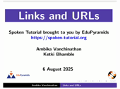 Links and URLs - thumb