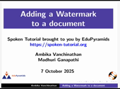 Adding a Watermark to a Document - thumb