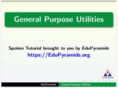 General Purpose Utilities - thumb