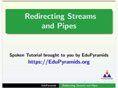 Redirecting Streams and Pipes - thumb