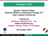 Linking Calc Data - thumb